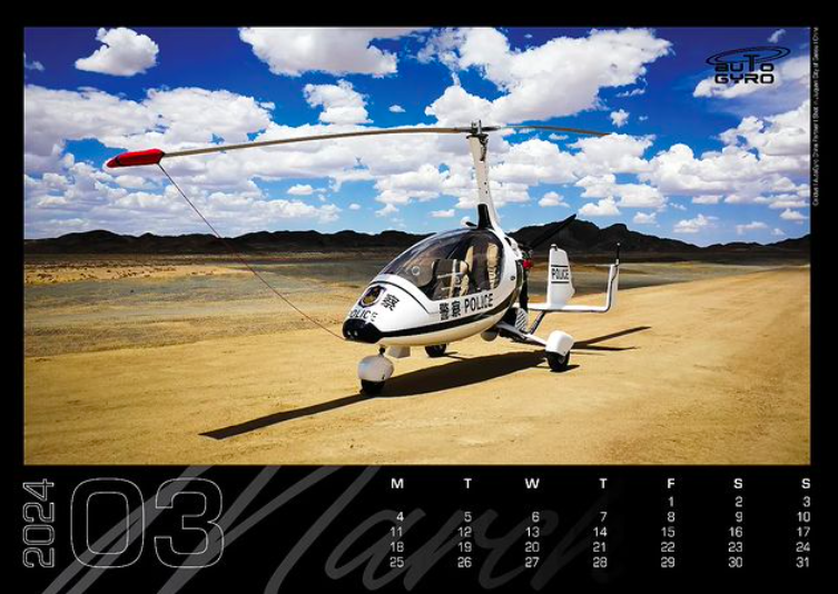 Gyrocopter Calendar
